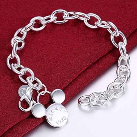 Mickey Mouse  925 Silver Bracelet - Picture 2 of 5